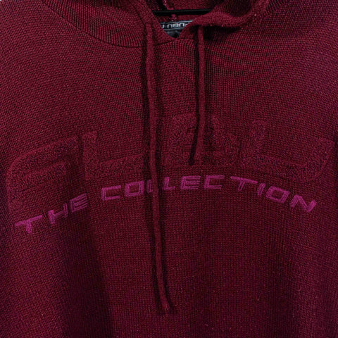 Fubu The Collection Knit Pullover Hoodie Sweater