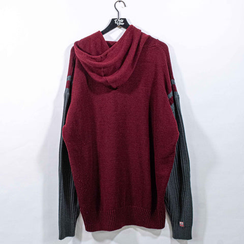 Fubu The Collection Knit Pullover Hoodie Sweater