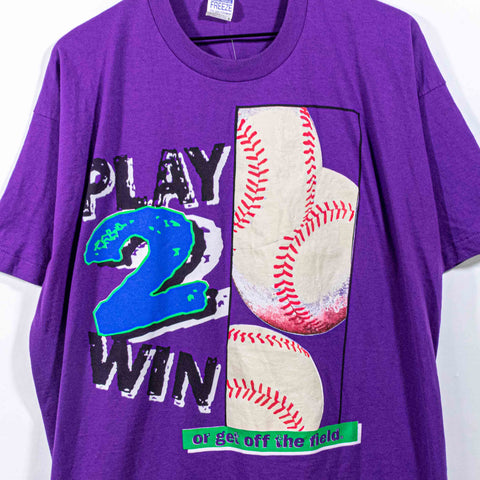 Freeze Baseball Play 2 Win Or Get Off The Field T-Shirt