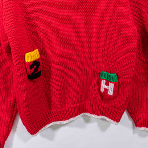 Harness Club Pocket Collared Pullover Knit Sweater
