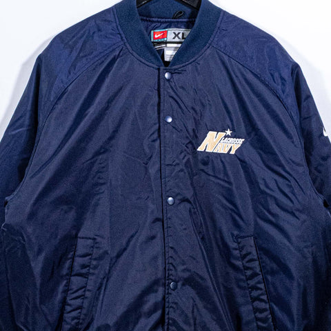 NIKE Swoosh US Naval Academy Lacrosse Bomber Jacket