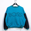 BOSS Colorblock Spell Out Sweatshirt Hip Hop