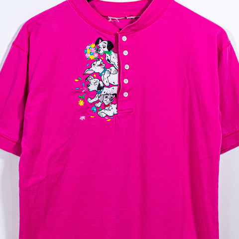 101 Dalmatians Disney Embroidered Henley T-Shirt