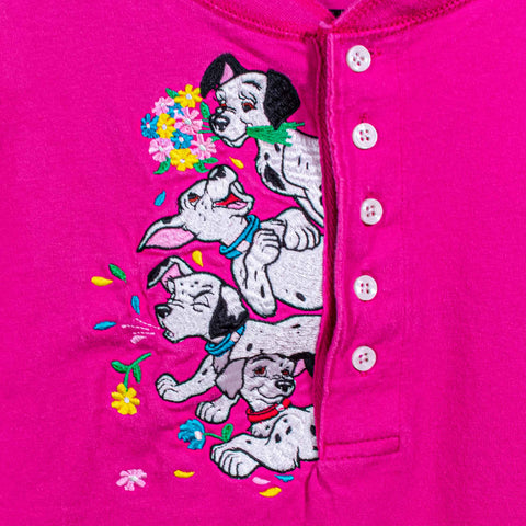 101 Dalmatians Disney Embroidered Henley T-Shirt
