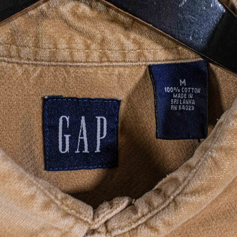 GAP Corduroy Velvet Button Shirt Flap Pocket