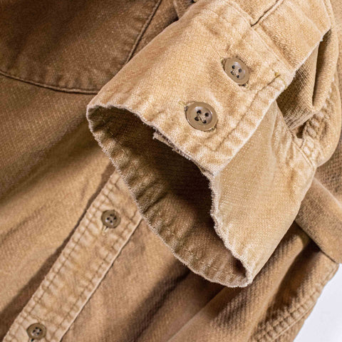 GAP Corduroy Velvet Button Shirt Flap Pocket