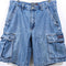 Aeropostale Baggy Denim Cargo Shorts