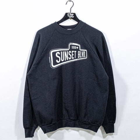 Sunset Blvd Los Angeles Sign Raglan Sweatshirt
