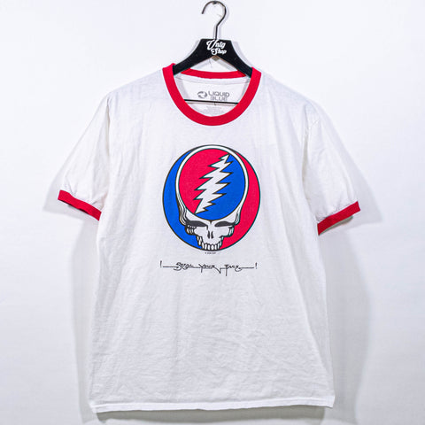 Grateful Dead Steal Your Face Liquid Blue Ringer T-Shirt