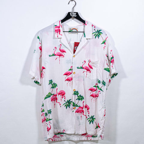 Paradise Found Hawaii Flamingo Hawaiian Shirt