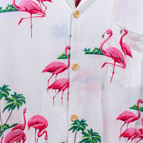 Paradise Found Hawaii Flamingo Hawaiian Shirt