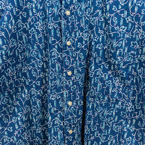 Chaps Ralph Lauren Floral Hawaiian Short Sleeve Button Down Shirt