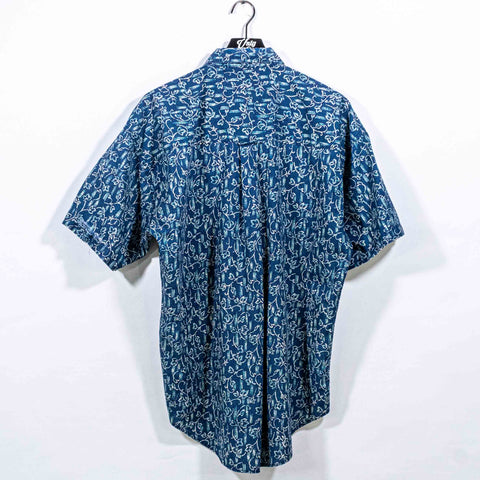 Chaps Ralph Lauren Floral Hawaiian Short Sleeve Button Down Shirt