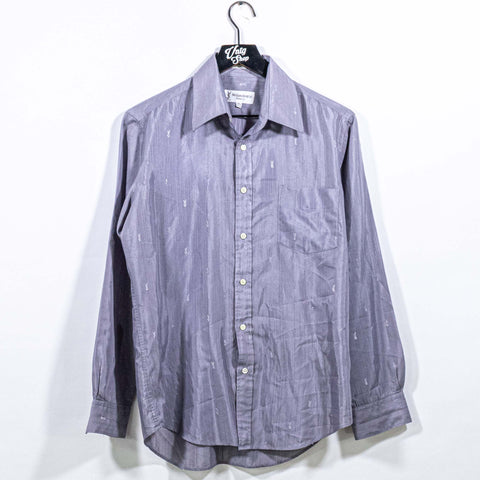 YSL Yves Saint Laurent Monogram AOP Dress Shirt