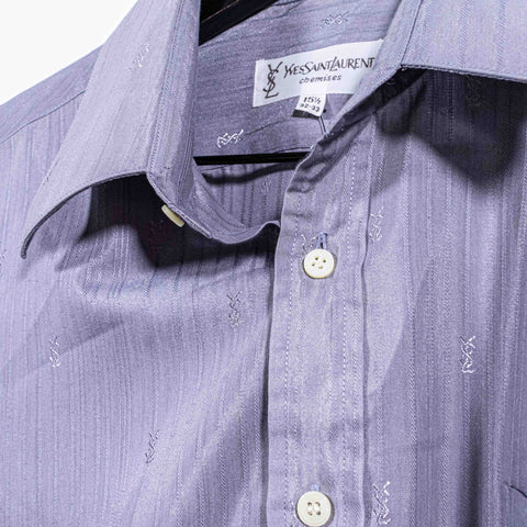 YSL Yves Saint Laurent Monogram AOP Dress Shirt