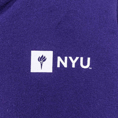 NYU New York University Champion Zip Hoodie Sweatshirt