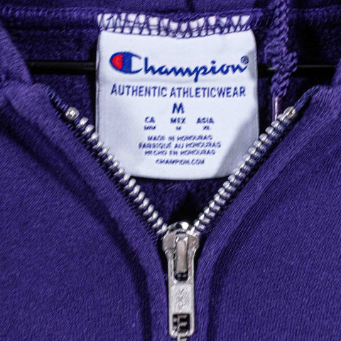 NYU New York University Champion Zip Hoodie Sweatshirt