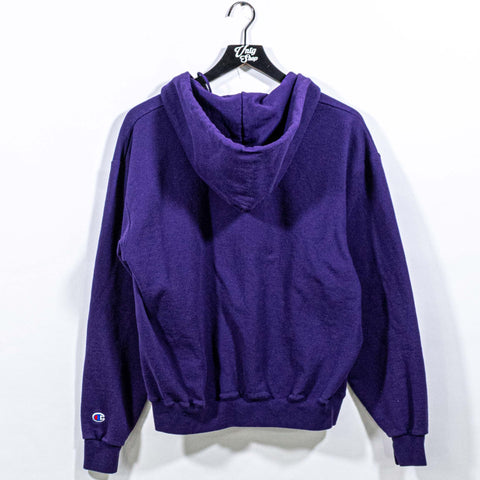 NYU New York University Champion Zip Hoodie Sweatshirt