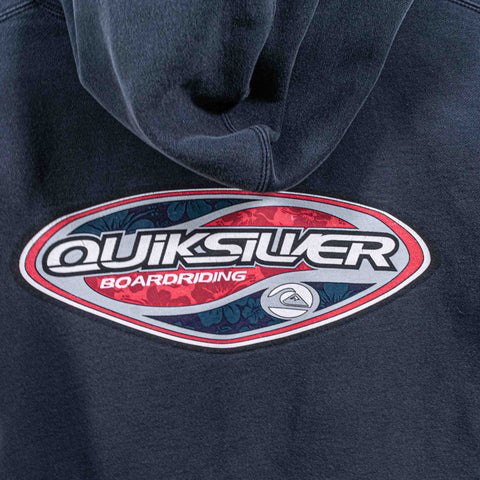 Quiksilver Boarding Sun Faded Hoodie Sweatshirt Surf Skate