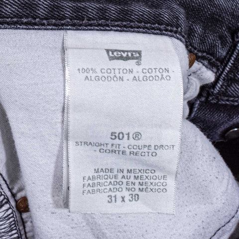 Levis 501 Button Fly Faded Jeans