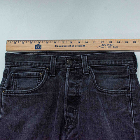 Levis 501 Button Fly Faded Jeans