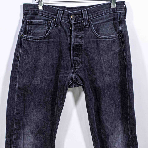 Levis 501 Button Fly Faded Jeans