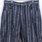 Brooklyn Express Striped Baggy Jean Shorts Jorts