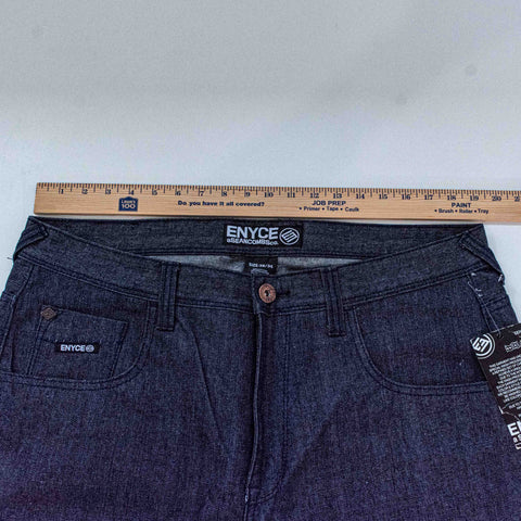 ENYCE Wide Leg Hip Hop Baggy Jeans Embroidered