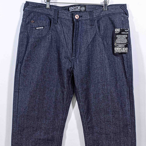 ENYCE Wide Leg Hip Hop Baggy Jeans Embroidered