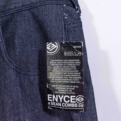 ENYCE Wide Leg Hip Hop Baggy Jeans Embroidered