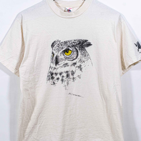 Owl Art T-Shirt The Raptor Trust Birds Nature
