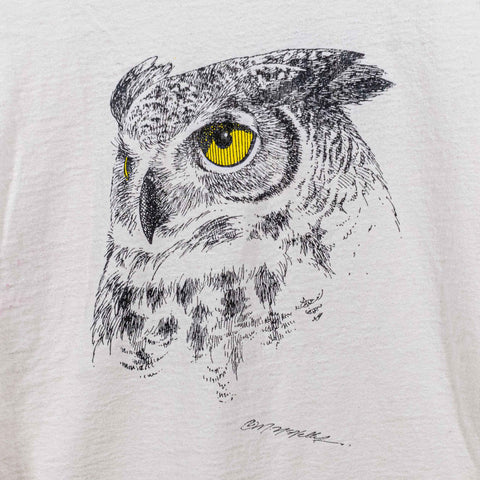 Owl Art T-Shirt The Raptor Trust Birds Nature
