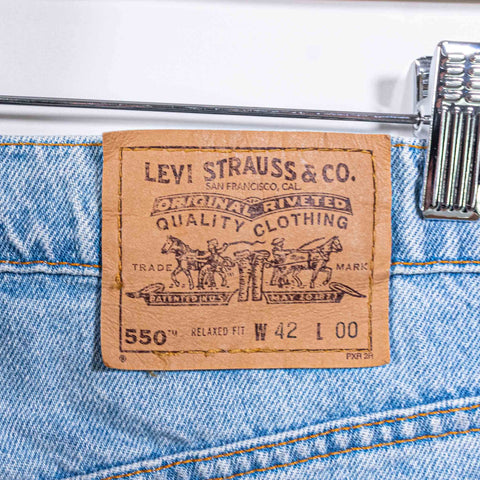 Levis 550 Relaxed Fit Shorts Orange Tab
