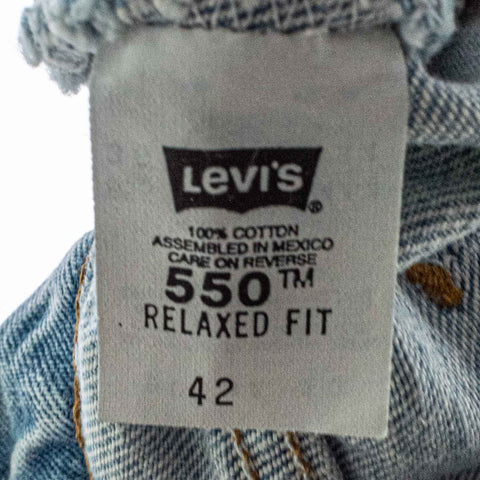 Levis 550 Relaxed Fit Shorts Orange Tab