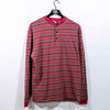GAP Striped Tribal Print Henley Long Sleeve T-Shirt