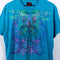 Miami Ink Tattoo Skull Neon Print T-Shirt