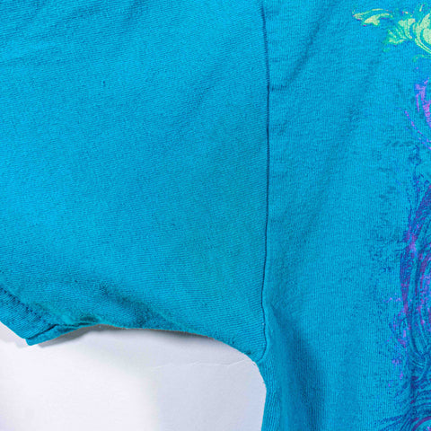 Miami Ink Tattoo Skull Neon Print T-Shirt