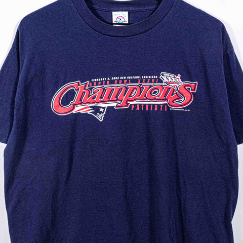 New England Patriots Super Bowl XXXVI NFL Champions T-Shirt 2002