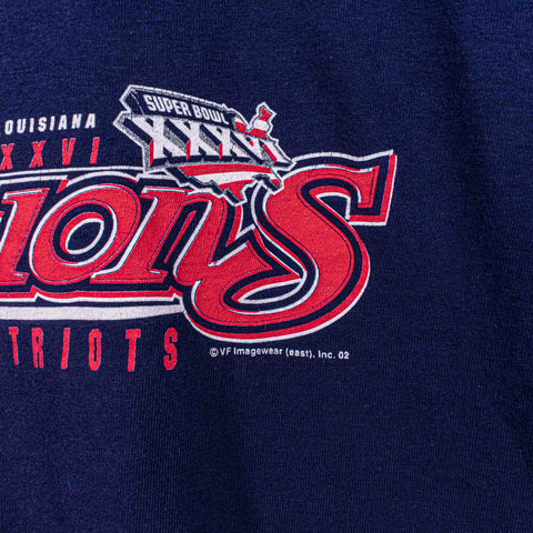 New England Patriots Super Bowl XXXVI NFL Champions T-Shirt 2002