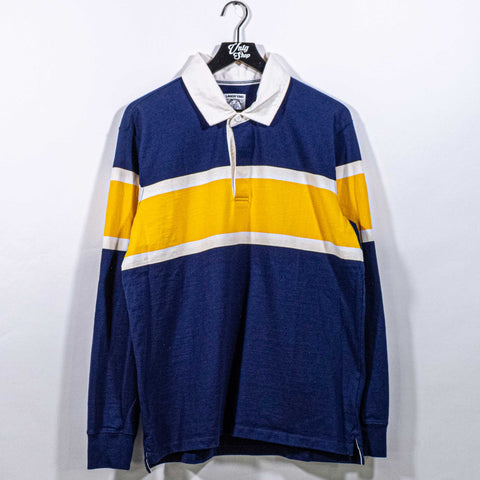 Lands' End Striped Long Sleeve Rugby Shirt