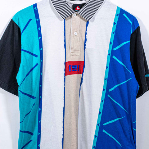 Le Coq Sportif Abstract Print Polo Shirt