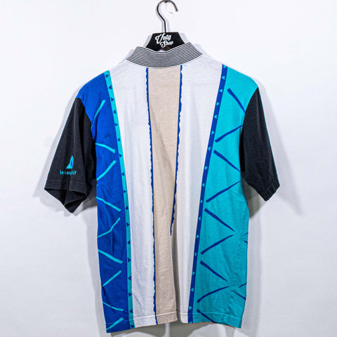 Le Coq Sportif Abstract Print Polo Shirt
