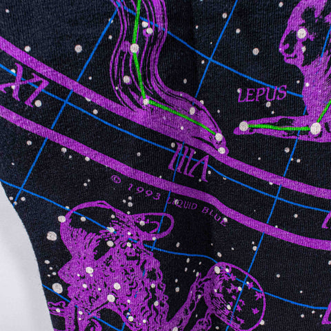 Walt Disney World Liquid Blue Constellations Zodiac All Over Print T-Shirt