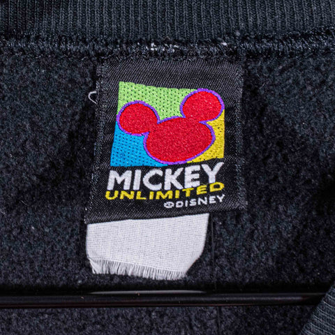 Mickey Mouse Rainbow Spell Out Sweatshirt Embroidered