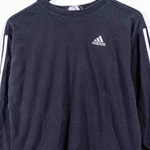 Adidas Three Stripe Logo Longsleeve T-Shirt Sun Faded