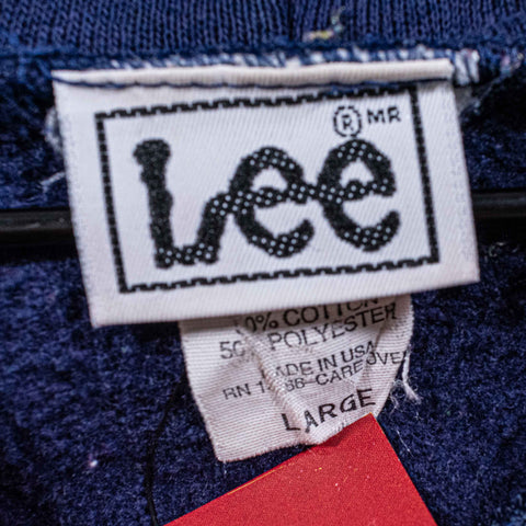 LEE Blank Zip Hoodie Sweatshirt Made in USA