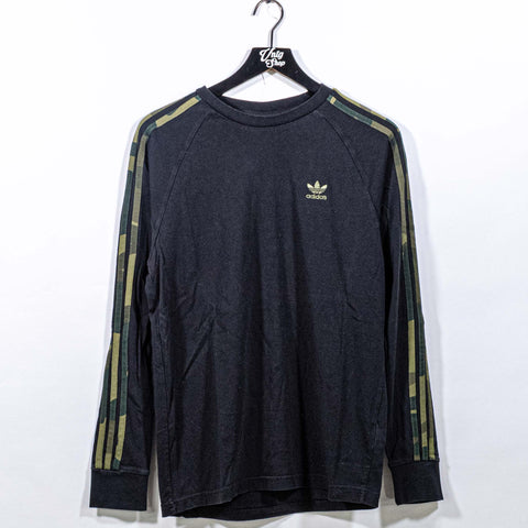 Adidas Trefoil Logo Camo Three Stripe Long Sleeve T-Shirt