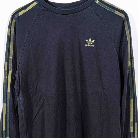 Adidas Trefoil Logo Camo Three Stripe Long Sleeve T-Shirt