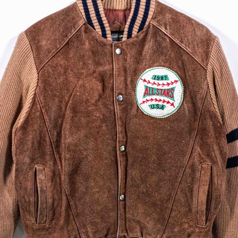 All Star Baseball Suede Knit Varsity Jacket