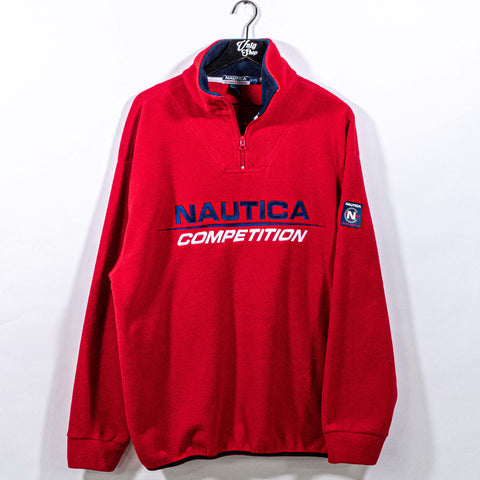 Nautica Competition Spell Out 1/4 Zip Fleece Pullover